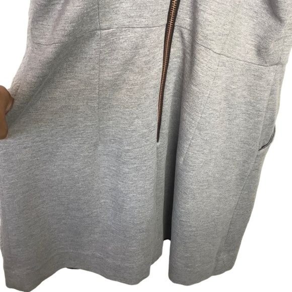 MILLY Lt Grey Marled T Back Knit Dress Size Medium - Picture 8 of 15